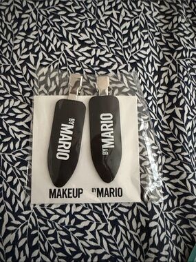 Makeup By Mario Black Logo Hair Clips